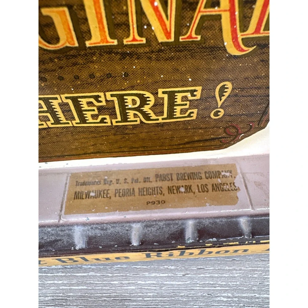 Vintage Pabst Blue Ribbon Beer Barbershop Quartet Bar Display Sign P930 PBR